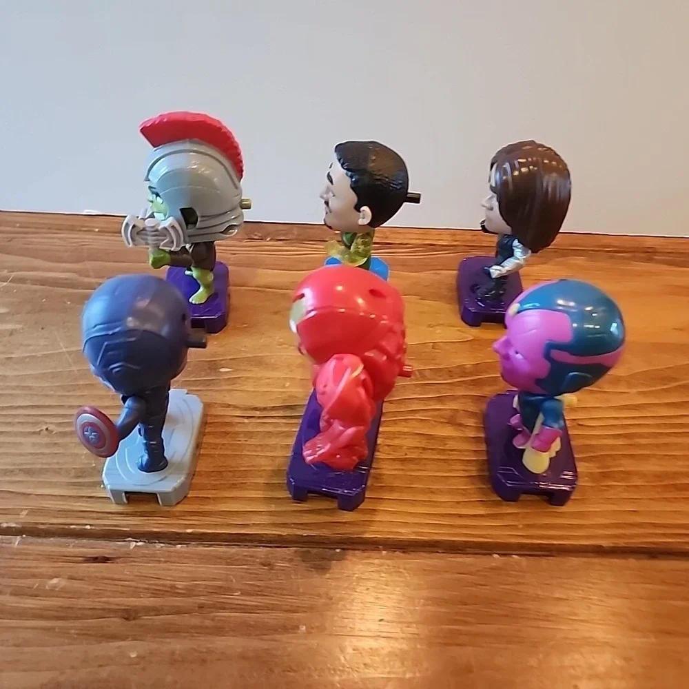 Lot‎ Of 6 Marvel Avengers By McDonalds Action Figures Collectibles Connecting